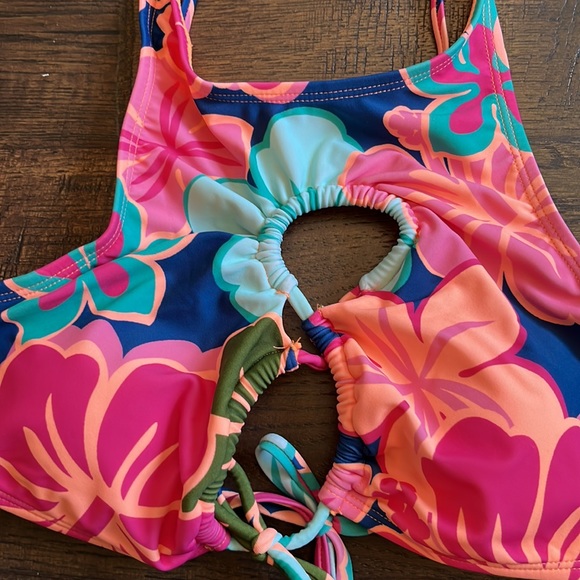 NOBO Two Pieces Aloha Print Bathing Suit size Junior S (3-5) - Picture 6 of 12